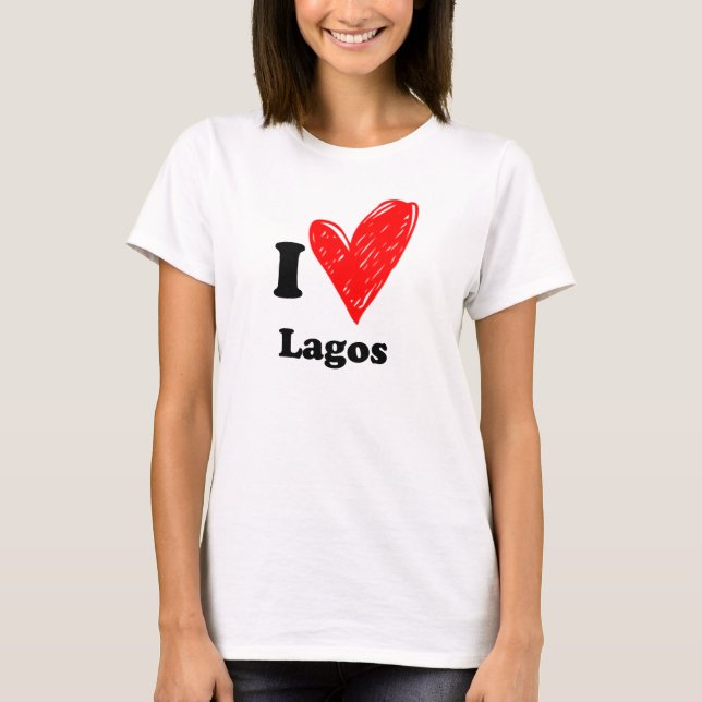 I Liebe Lagos T-Shirt (Vorderseite)