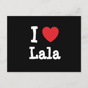 I Liebe Lala T - Shirt Postkarte