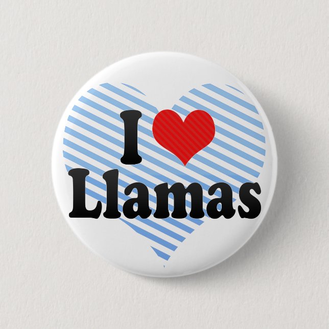 I Liebe-Lamas Button (Vorderseite)
