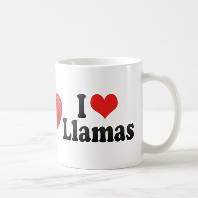 I Liebe-Lamas Kaffeetasse (Rechts)