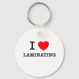 I Liebe-Lamellieren Schlüsselanhänger