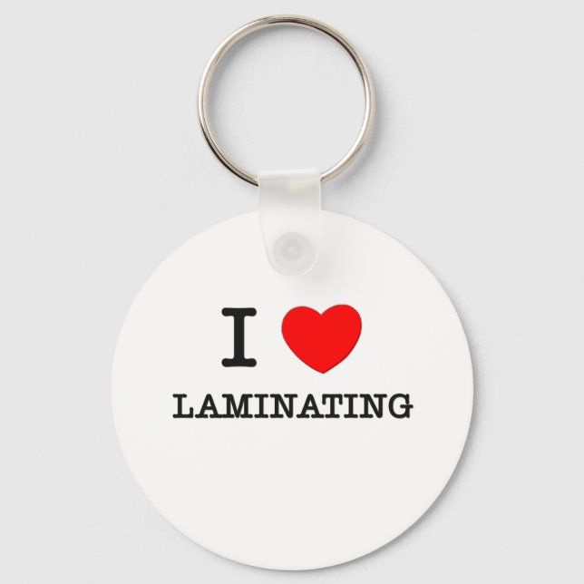 I Liebe Laminierung Schlüsselanhänger (Vorderseite)