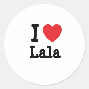 I Liebe Lana T - Shirt Runder Aufkleber