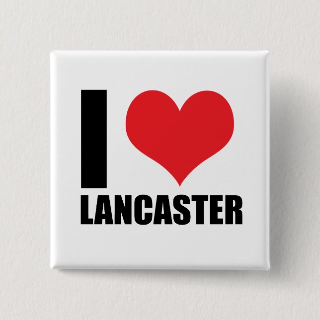I Liebe Lancaster Button (Vorderseite)