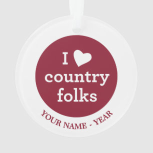 I Liebe-Land Ornament