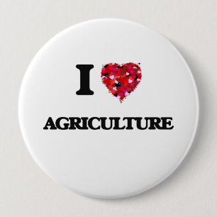 I Liebe-Landwirtschaft Button
