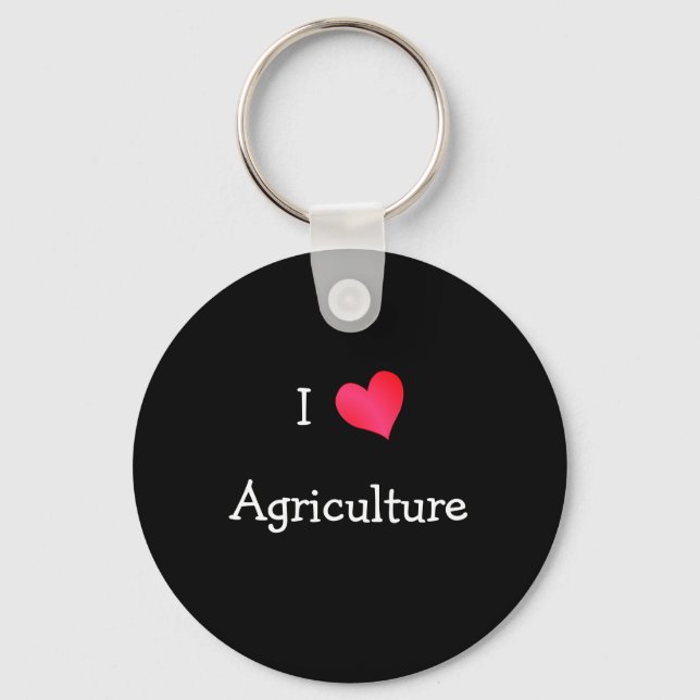 I Liebe Landwirtschaft Schlüsselanhänger (Vorderseite)