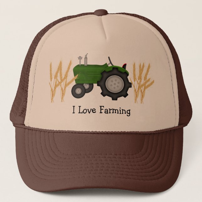 I Liebe-Landwirtschaft Truckerkappe (Vorderseite)