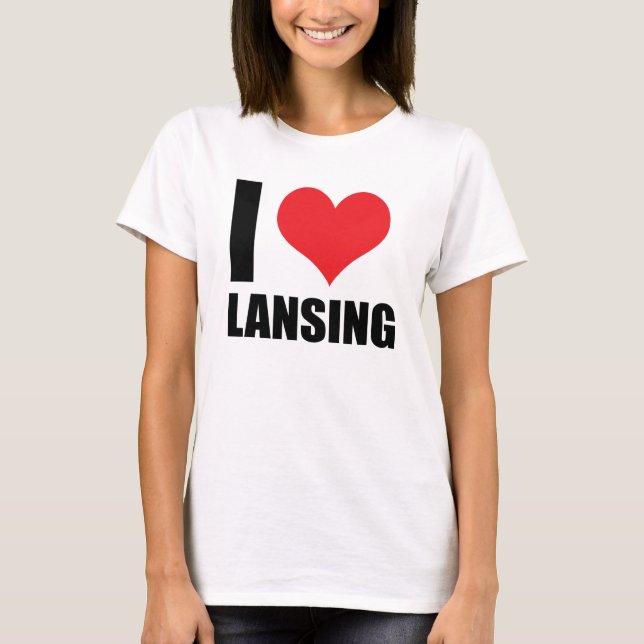 I Liebe Lansing T-Shirt (Vorderseite)