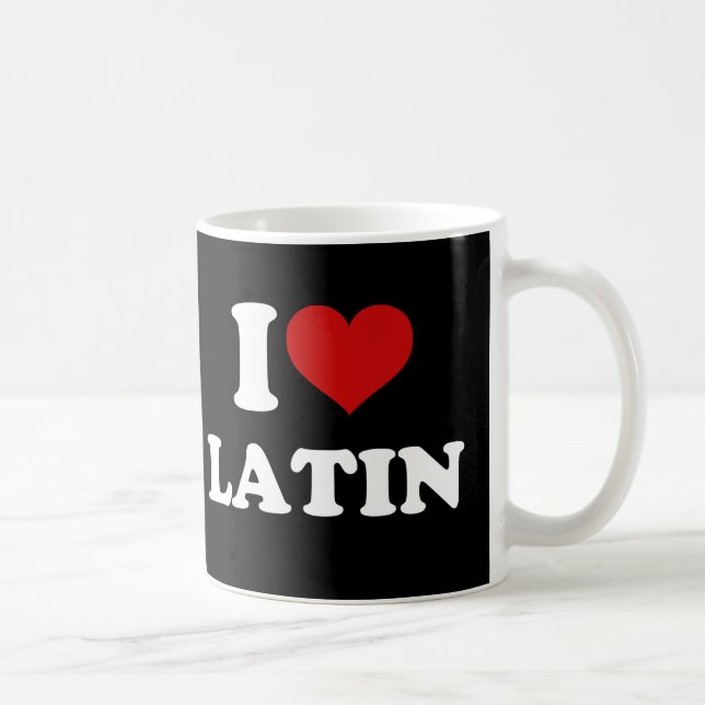 I Liebe Latein Kaffeetasse (Rechts)