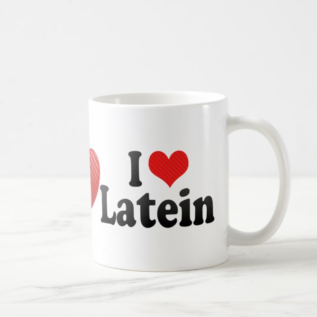 I Liebe Latein Kaffeetasse (Rechts)