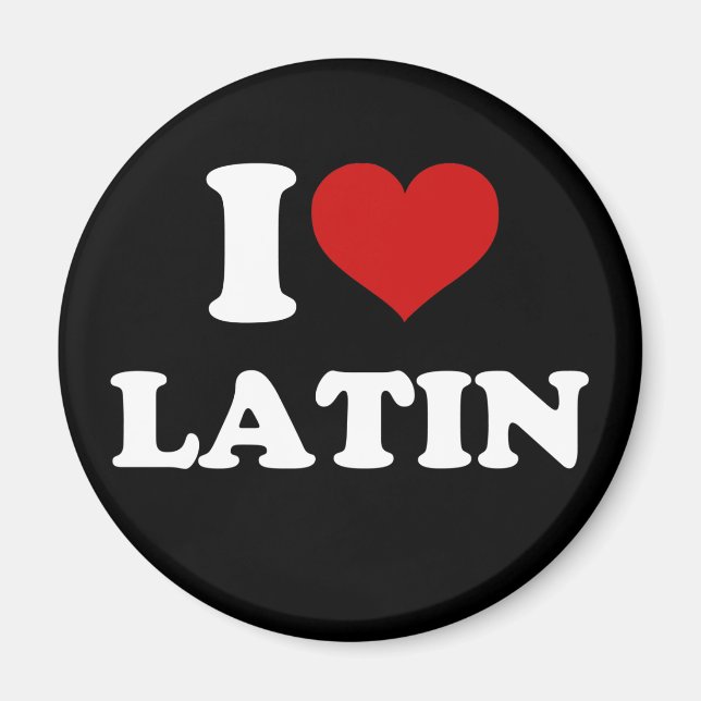I Liebe Latein Magnet (Vorne)