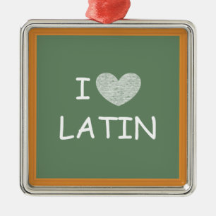 I Liebe Latein Ornament Aus Metall