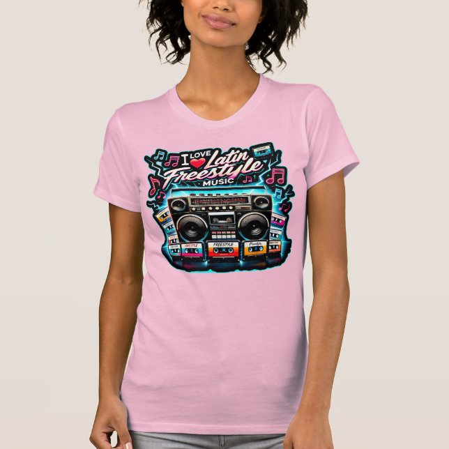 I Liebe Latin Freestyle Music T-Shirt (Vorderseite)
