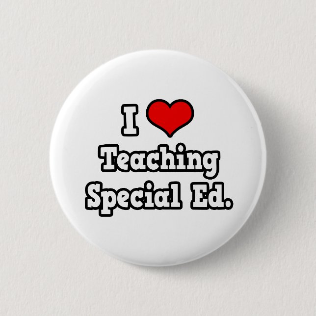 I Liebe Lehre Sonderschulen Button (Vorderseite)