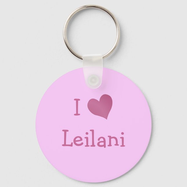 I Liebe Leilani Schlüsselanhänger (Vorderseite)