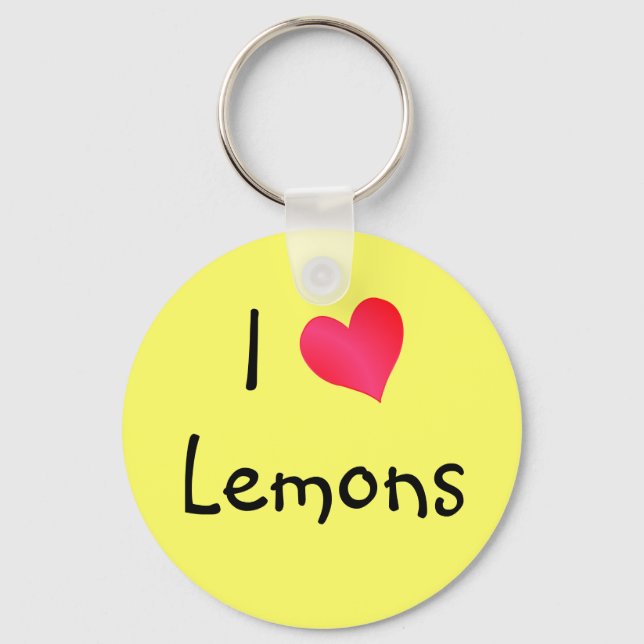 I Liebe Lemons Schlüsselanhänger (Vorderseite)