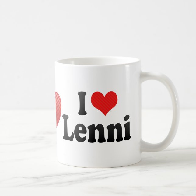I Liebe Lenni Kaffeetasse (Rechts)