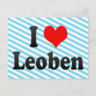 I Liebe Leoben, Österreich Postkarte