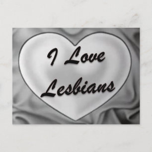 I Liebe Lesbians Postkarte