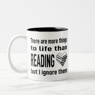 I Liebe Lesen des Buches Lover Leser Bibliotheksle Zweifarbige Tasse