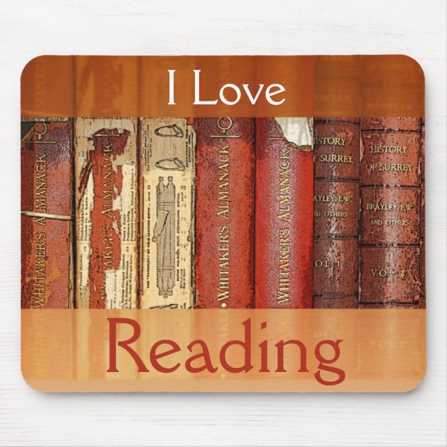 I Liebe lesenMousepad Mousepad (Vorne)