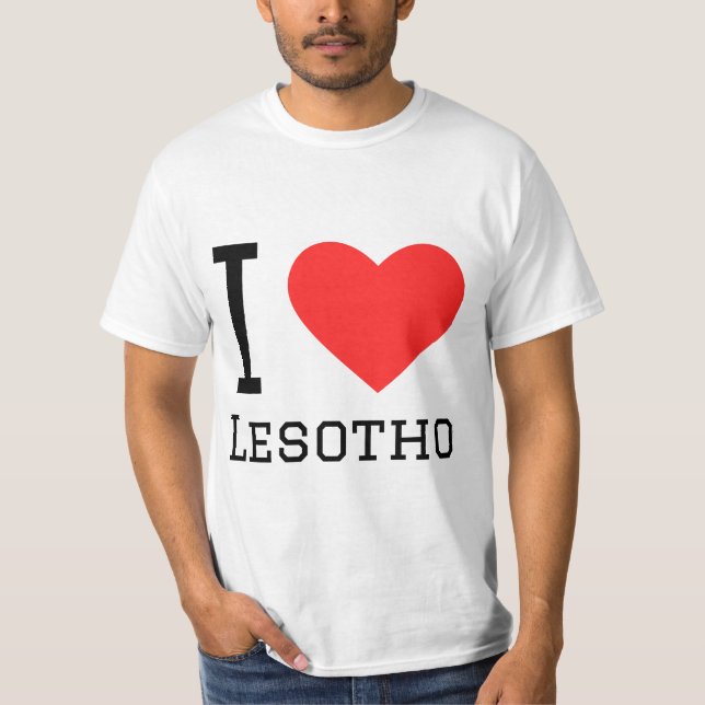 I Liebe Lesotho T-Shirt (Vorderseite)