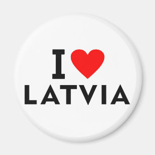 I Liebe Lettland Land wie Herztourismus Magnet