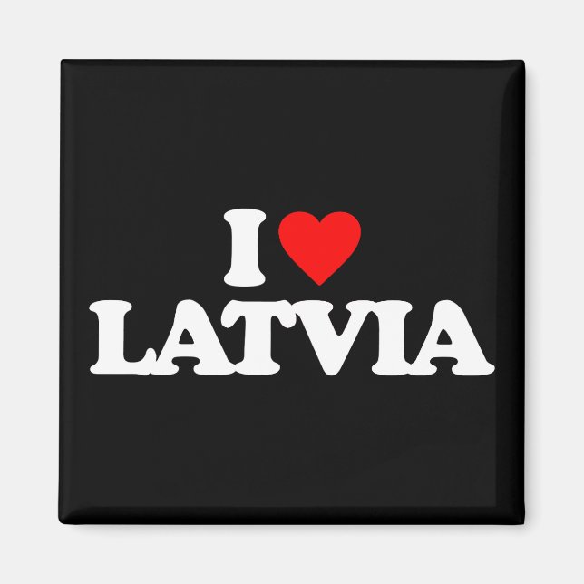I LIEBE LETTLAND MAGNET (Vorne)