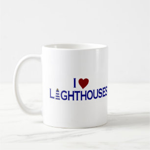 I Liebe-Leuchttürme Kaffeetasse