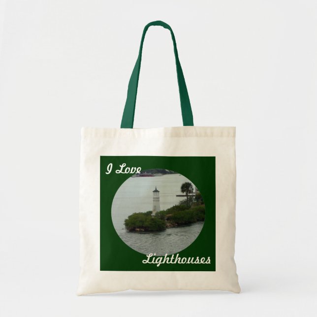 I Liebe-Leuchttürme Tragetasche (Vorne)