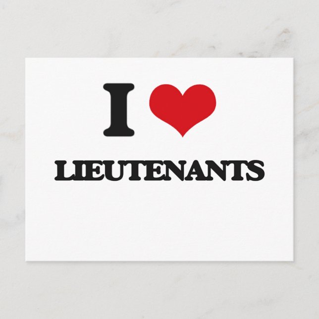 I Liebe Leutnants Postkarte (Vorderseite)
