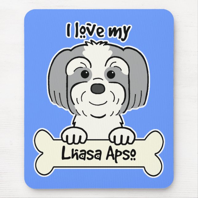I Liebe Lhasa Apso Mousepad (Vorne)