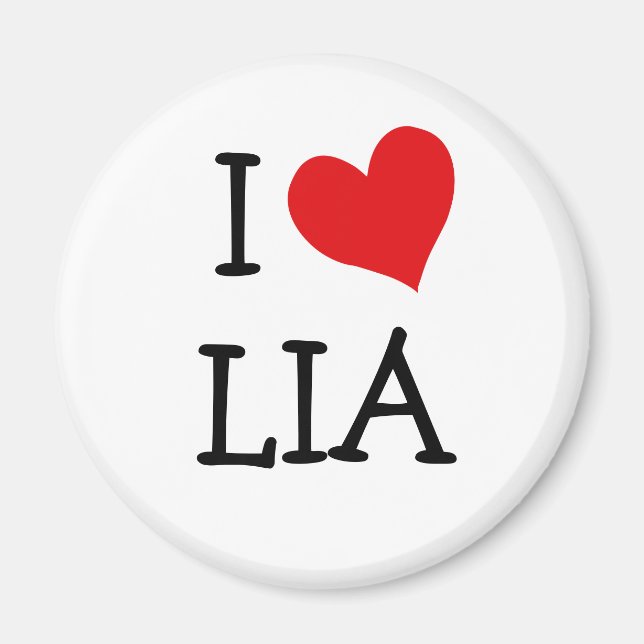 I Liebe Lia Magnet (Vorne)
