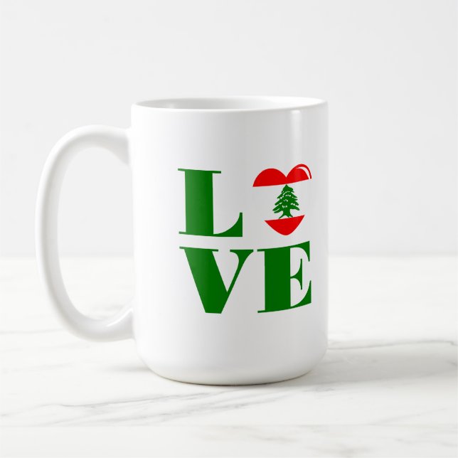 I Liebe Libanon Kaffeetasse (Links)