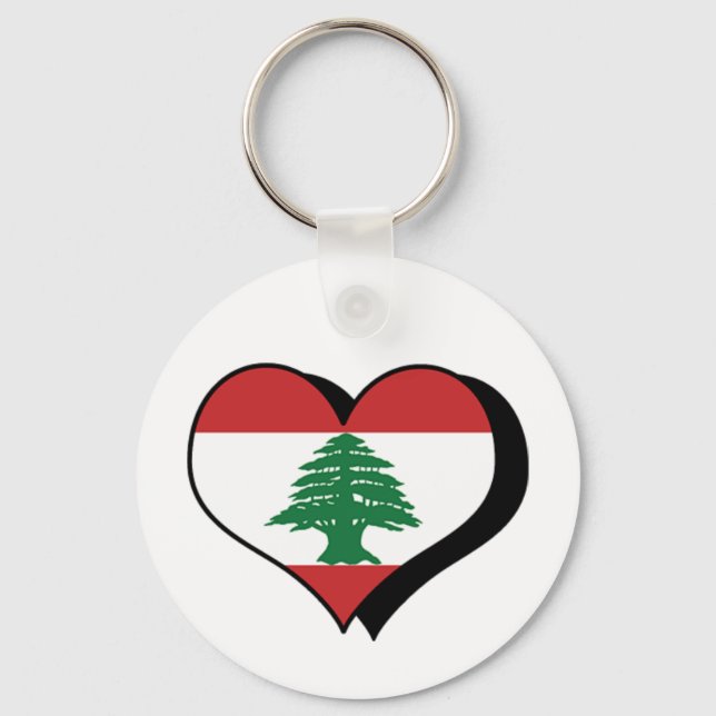 I Liebe Libanon Schlüsselanhänger (Vorderseite)