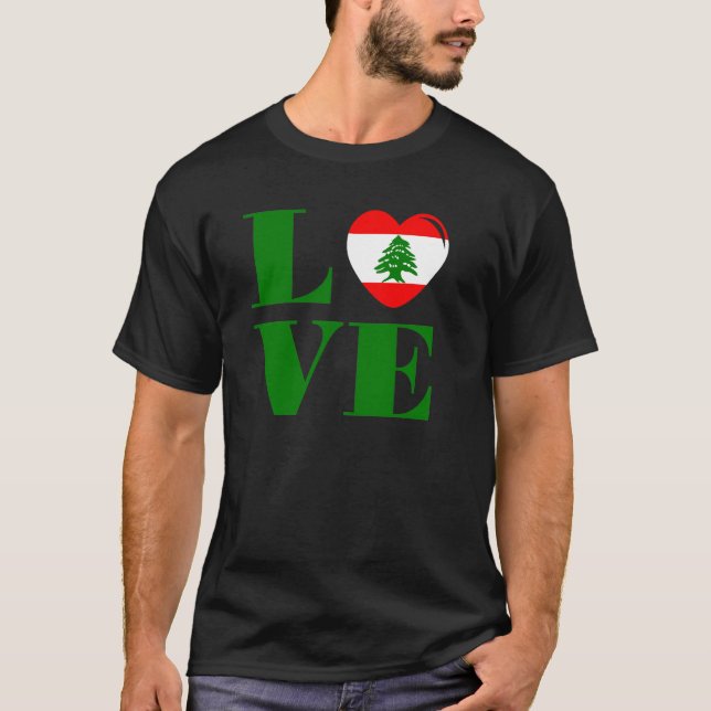 I Liebe Libanon T-Shirt (Vorderseite)