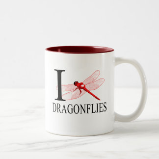 I Liebe-Libellen-Tassen Zweifarbige Tasse