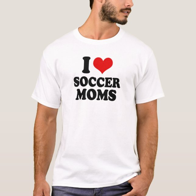 I Liebe-Liebe-Fußballmammen T-Shirt (Vorderseite)