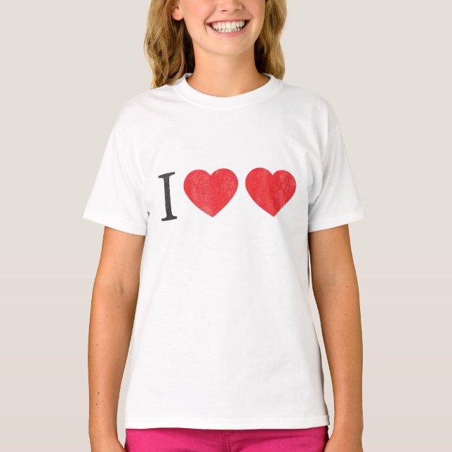 I LIEBE LIEBE T - SHIRT (Vorderseite)