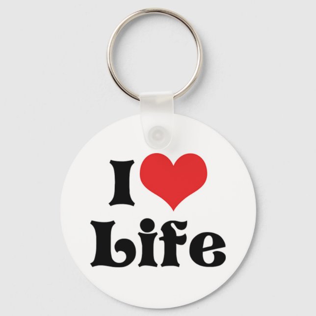 I Liebe Life Schlüsselanhänger (Vorderseite)