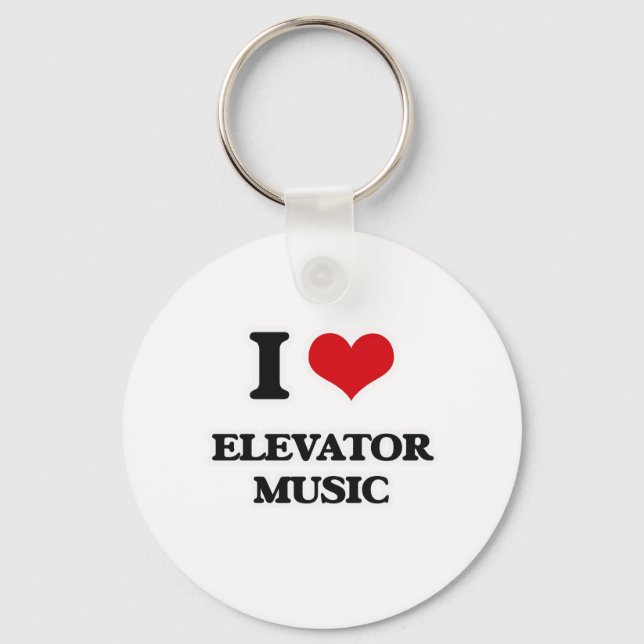 I Liebe Lift Music Schlüsselanhänger (Vorderseite)