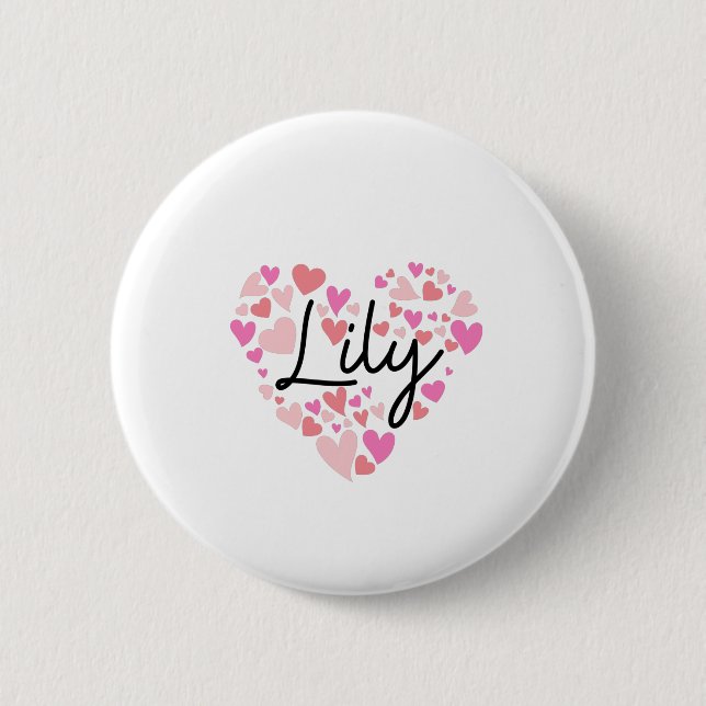 I Liebe Lily Button (Vorderseite)