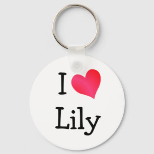 I Liebe Lily Schlüsselanhänger