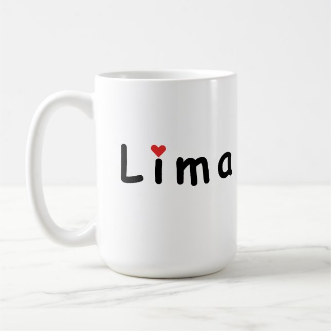 I Liebe Lima Peru Kaffeetasse (Links)