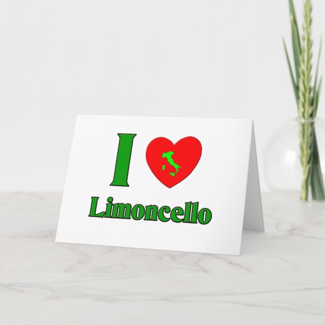 I Liebe Limoncello Feiertagskarte (Vorderseite)