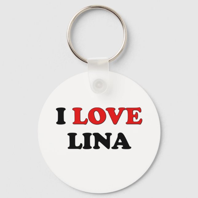 I Liebe Lina Schlüsselanhänger (Vorderseite)
