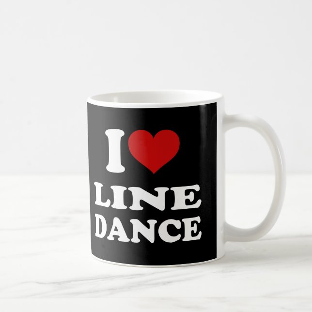 I Liebe Line Dance Kaffeetasse (Rechts)