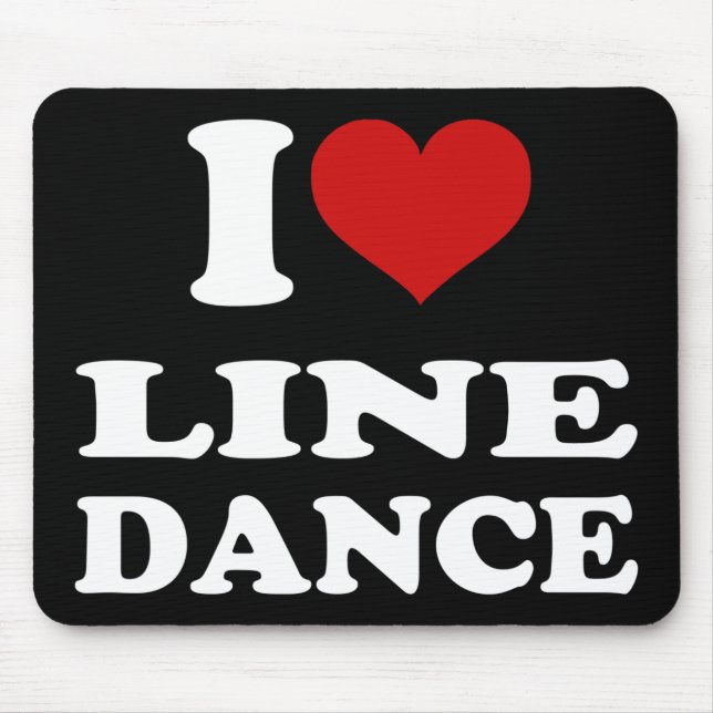 I Liebe Line Dance Mousepad (Vorne)