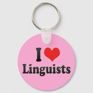 I Liebe Linguisten Schlüsselanhänger